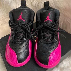 Jordan Retro 12 GT - size 10c pink/black